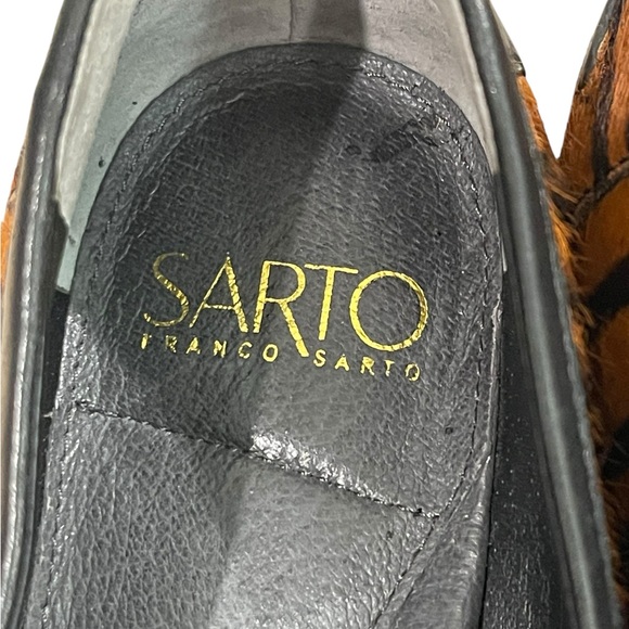 Franco Sarto A-Irena 2 Animal Print Leo Upper Leather Loafers Women Size 7M - Picture 7 of 11